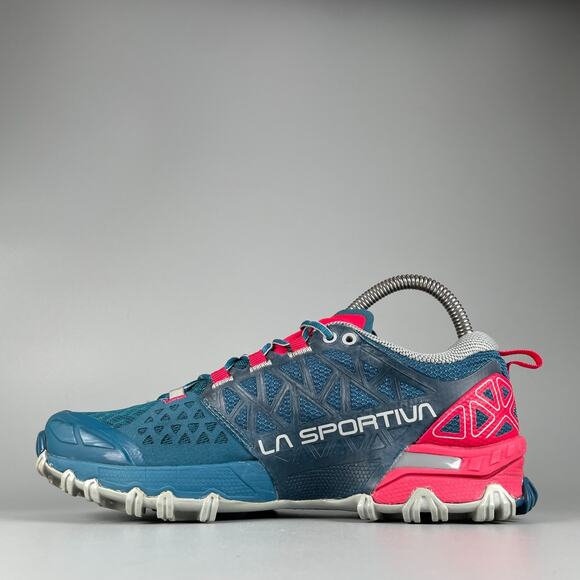 La Sportiva Bushido II Women's 8 Blue Pink Trail Running Shoes Athletic Shoe EUC - Picture 7 of 9